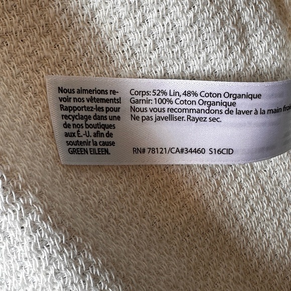 Eileen Fisher, the Fisher Project SZ Med linen cotton blend short sleeve jacket. - Picture 11 of 15